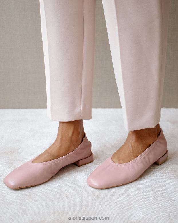 Alohas ヒマラヤピンク 42TFH525 女性 habibi - ピンクのレザーフラットシューズ