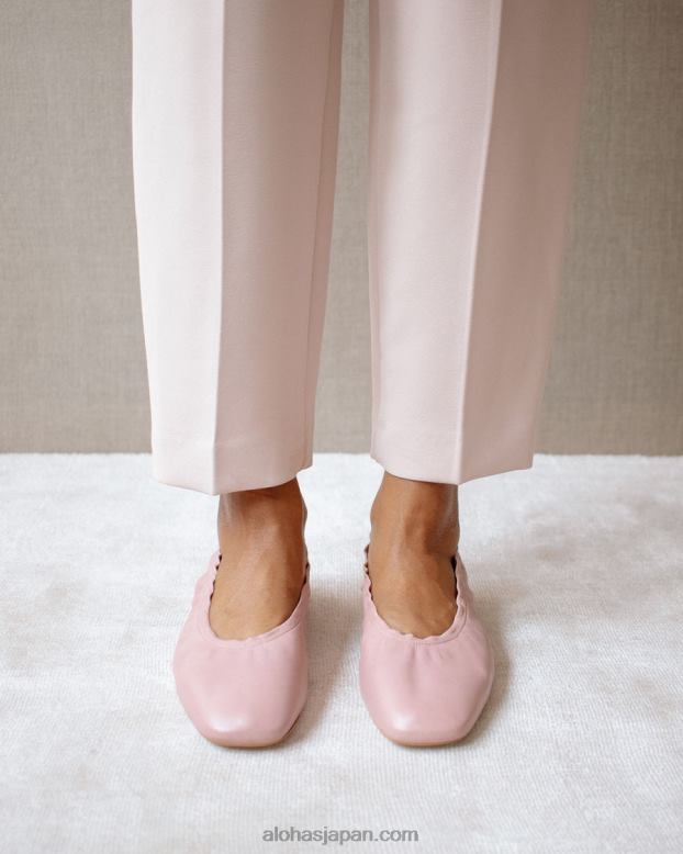Alohas ヒマラヤピンク 42TFH525 女性 habibi - ピンクのレザーフラットシューズ