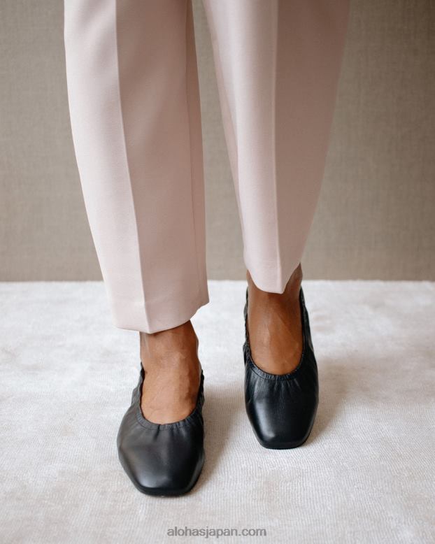 Alohas 黒 42TFH526 女性 habibi - 黒のバレエ フラット