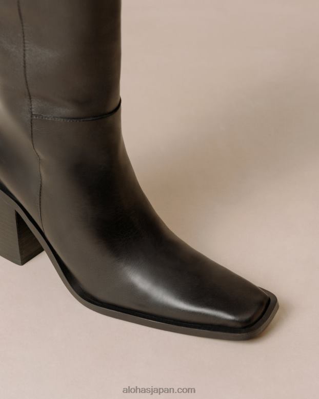 Alohas 黒 42TFH557 女性 ベルタ - 黒のレザーブーツ