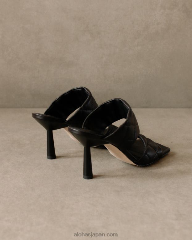 Alohas ベルベットコーヒーブラウン 42TFH587 女性 conner - ブラックレザーサンダル