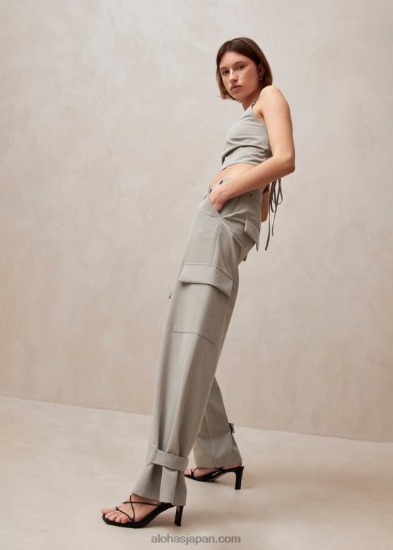 Alohas ライトグレー 42TFH609 女性 rita - グレーのカーゴパンツ