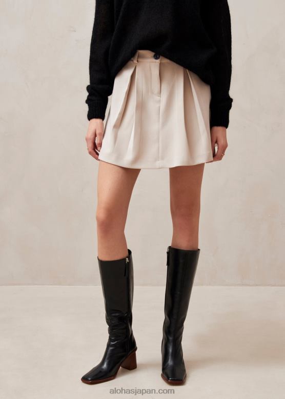 Alohas ベージュ 42TFH638 女性 carline - ベージュのミニスカート