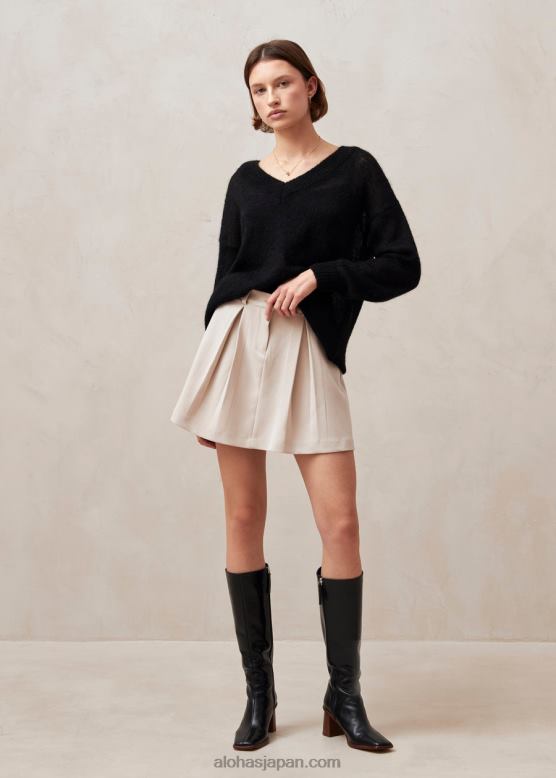 Alohas ベージュ 42TFH638 女性 carline - ベージュのミニスカート
