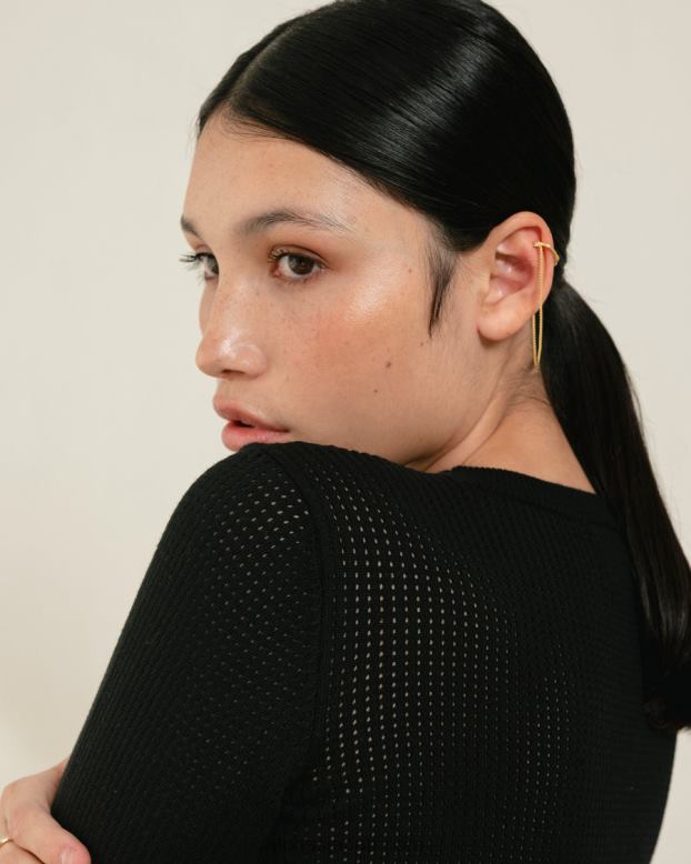 Alohas 黒 42TFH745 女性 roy - 黒のニットトップ