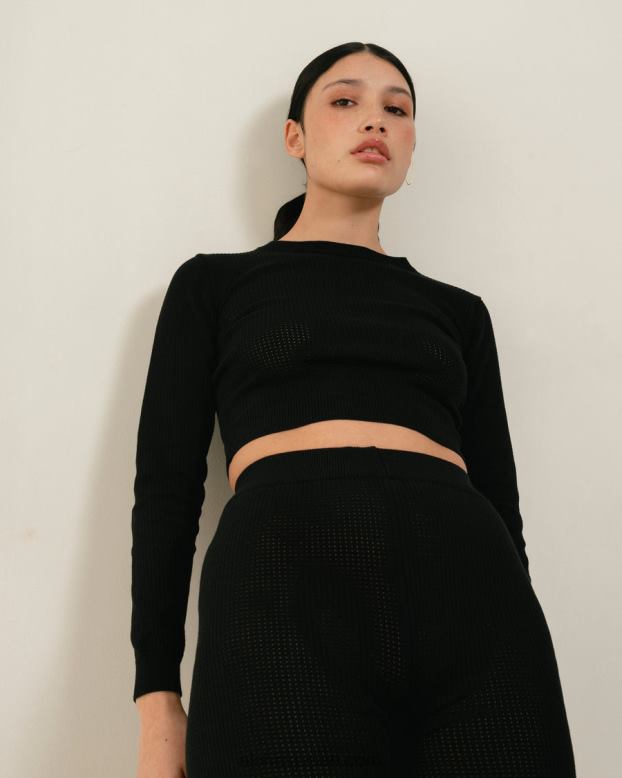 Alohas 黒 42TFH745 女性 roy - 黒のニットトップ