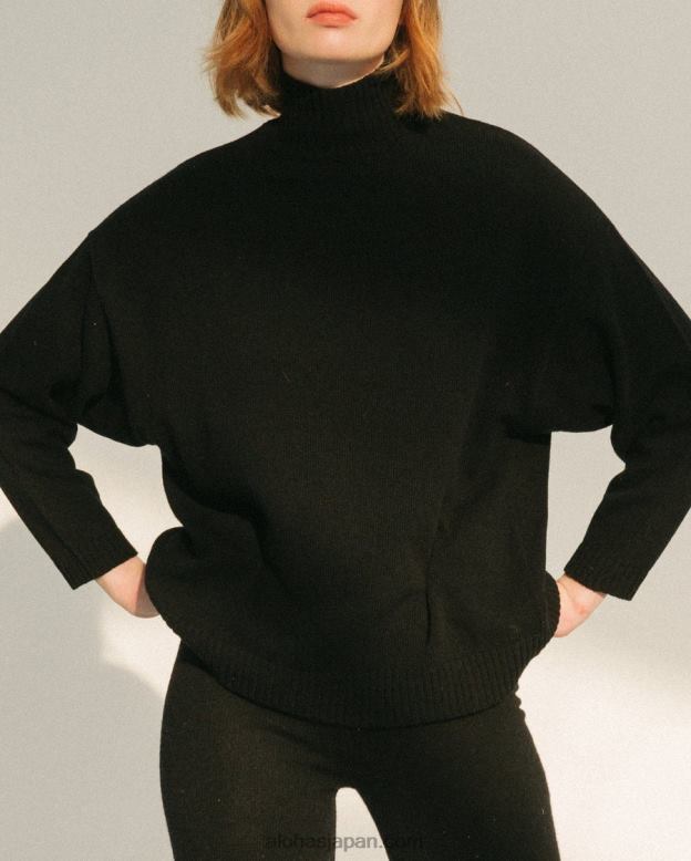 Alohas 黒 42TFH766 女性 乗客 - 黒のニットトップ
