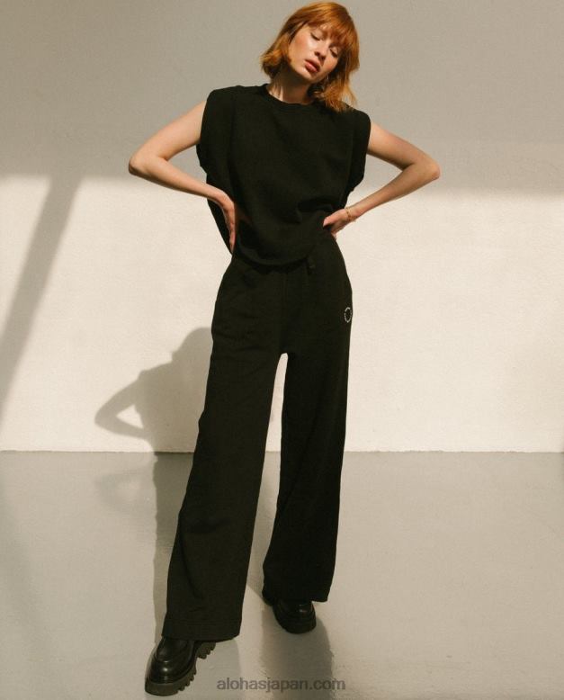 Alohas 黒 42TFH796 女性 ristretto - 黒のコットンパンツ