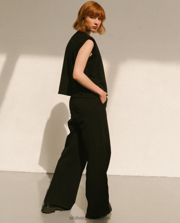 Alohas 黒 42TFH796 女性 ristretto - 黒のコットンパンツ