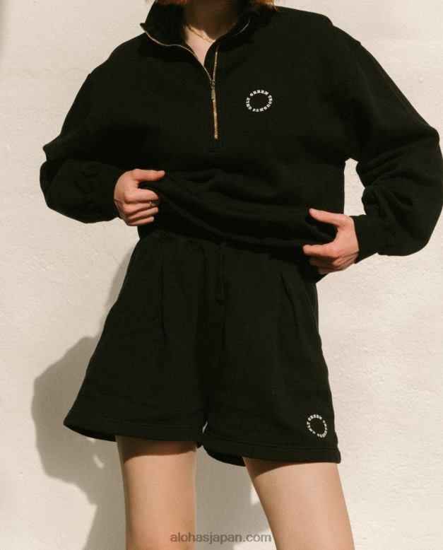Alohas 黒 42TFH871 女性 カプチーノ - 黒のコットン ショーツ
