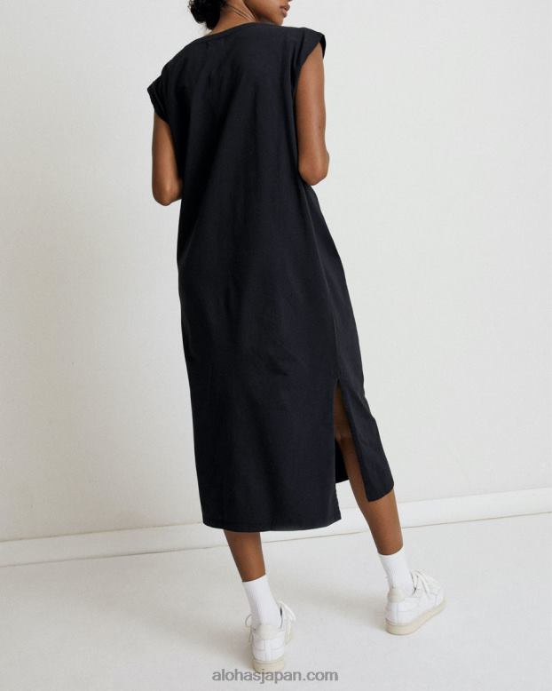 Alohas 黒 42TFH911 女性 ロッシー - 黒のコットンドレス