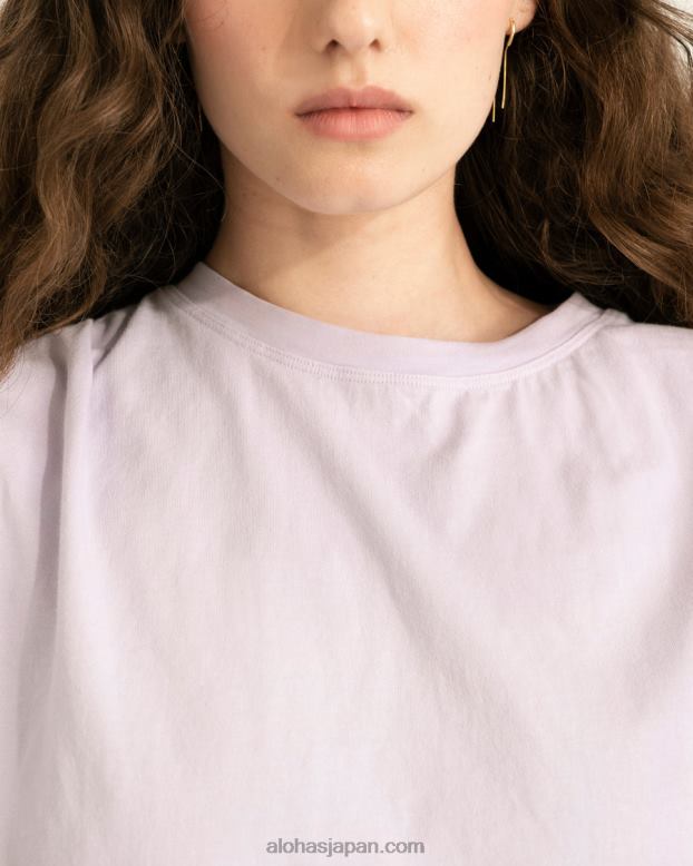 Alohas 藤色 42TFH920 女性 チル - パープルコットントップ