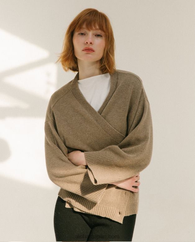 Alohas ナツメグブラウン 42TFH923 女性 エスプレッソ - ブラウン ニット カーディガン