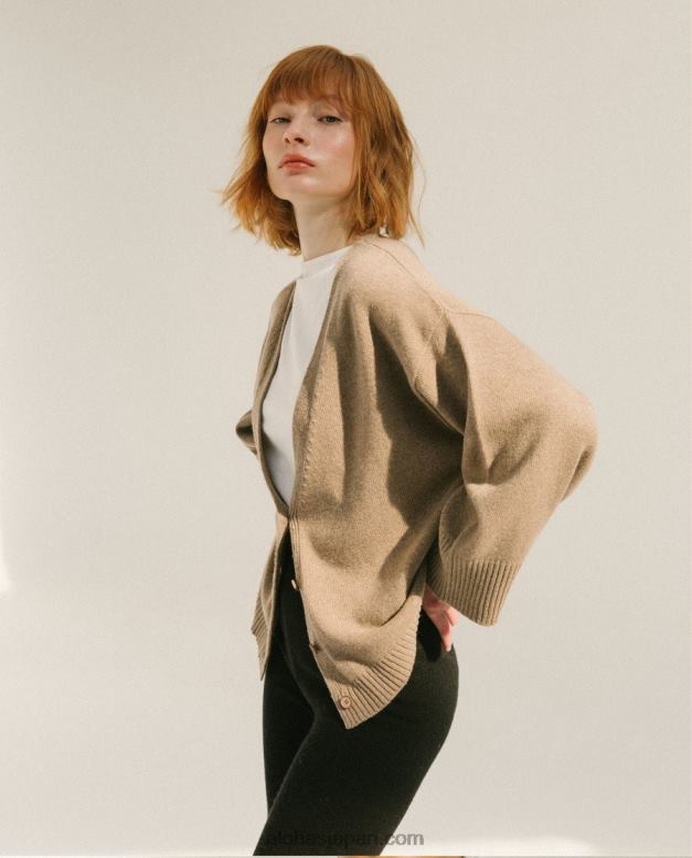 Alohas ナツメグブラウン 42TFH923 女性 エスプレッソ - ブラウン ニット カーディガン
