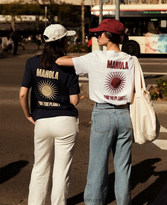 Alohas42TFH903 女性 地球のために - ネイビーブルーのTシャツ