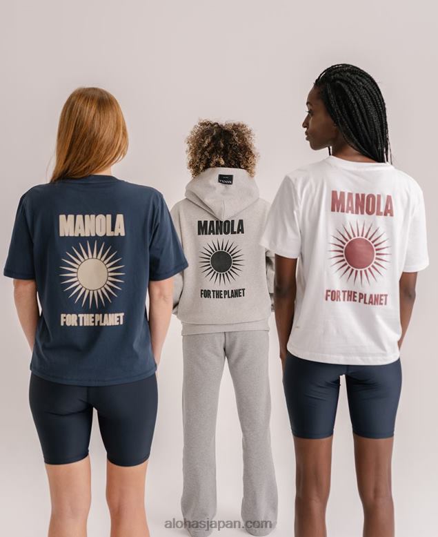 Alohas42TFH903 女性 地球のために - ネイビーブルーのTシャツ