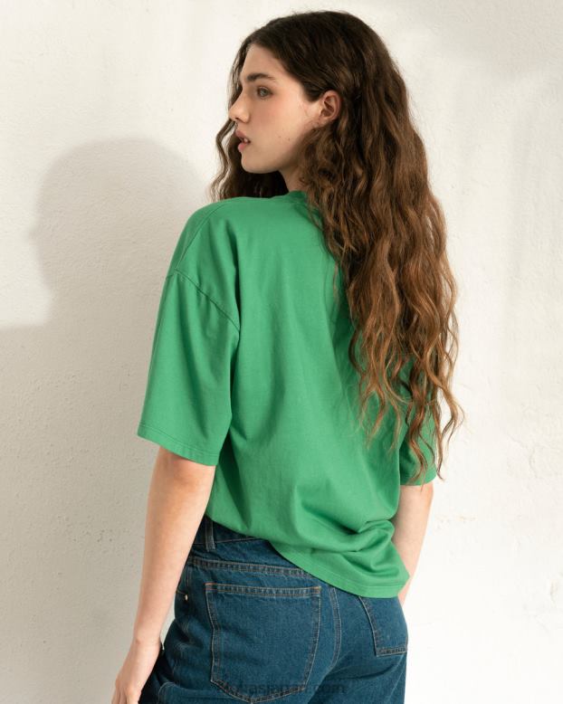Alohas 常緑樹 42TFH864 女性 スラック - グリーンのコットントップ